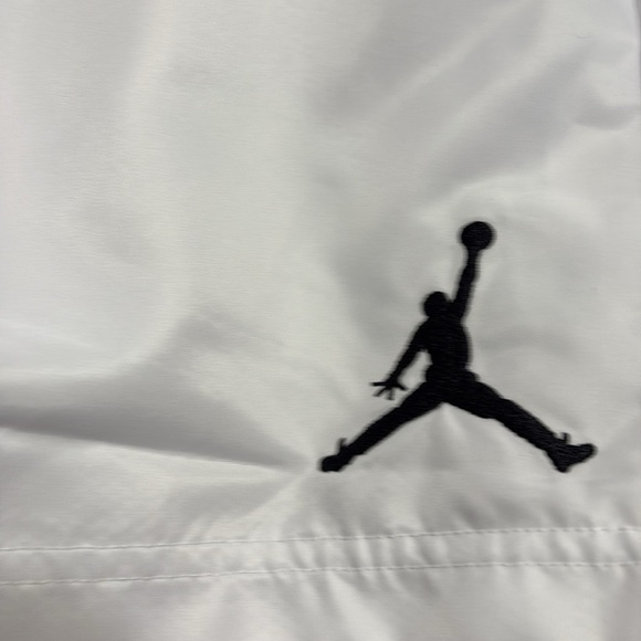 Boys Jordan Jumpman White Woven Lined Drawstring Shorts Size Large New With Tags - Picture 7 of 12